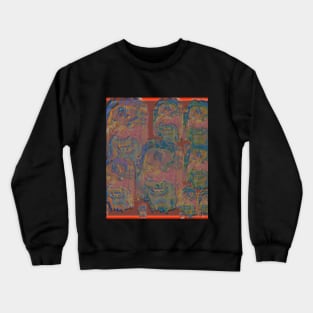 Evil faces of SuperDude Crewneck Sweatshirt